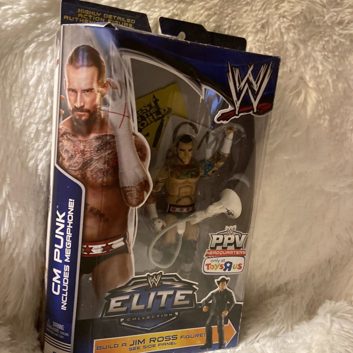 WWE Elite CM Punk Toys R Us PPV Headquarters Exclusive WWE Elite CM Punk Toys R Us PPV Headquarters Exclusive