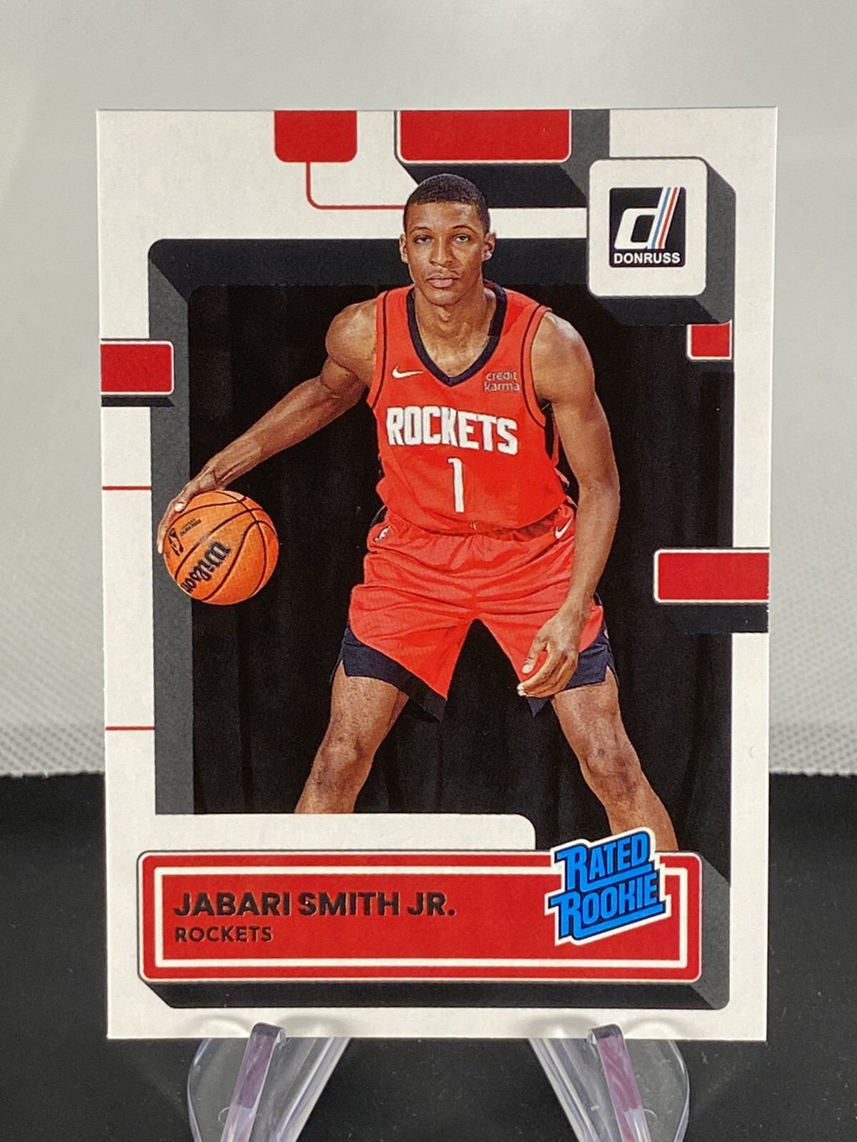 2022 23 Panini Donruss Jabari Smith Jr RC 203 Rated Rookie Houston 