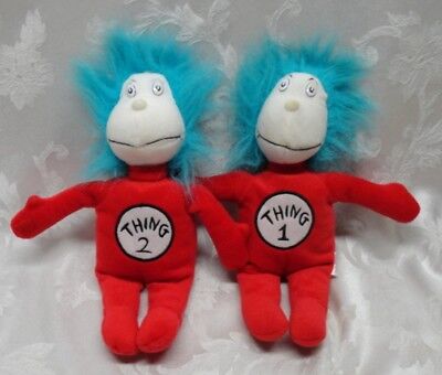 thing 1 and thing 2 stuffed animals
