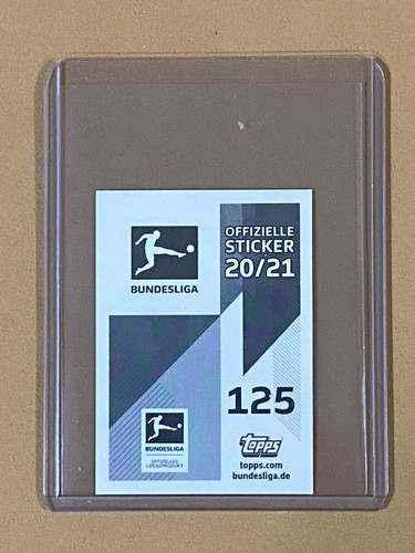 2020-21 Erling Haaland Rookie Sticker Topps Bundesliga #125 MINT - Foto 2 di 2