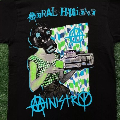 Ministry Moral Hygiene Metal Black Short sleeve Band Unisex T-shirt Reprint