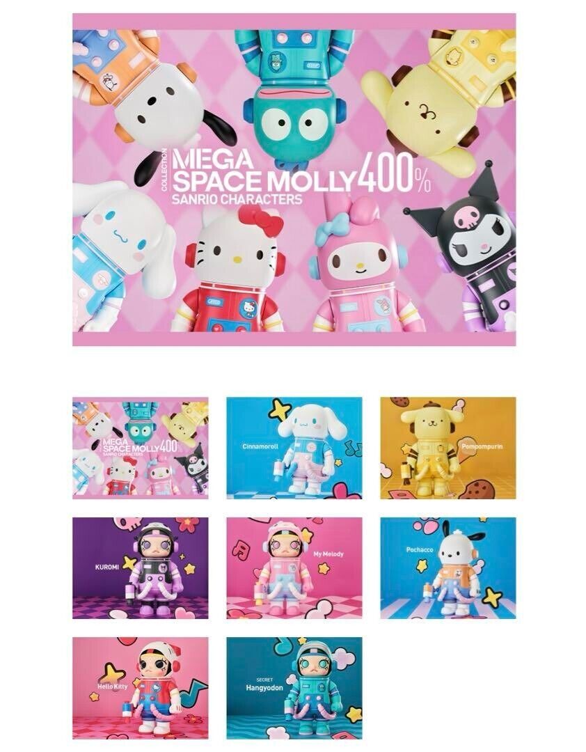 POPMART MEGA SPACE MOLLY 400% Sanrio Family Series Blind Box POPMART MEGA SPACE MOLLY 400% Sanrio Family Series Blind Box