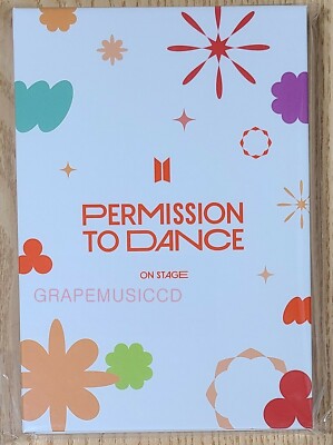 BTS PERMISSION TO DANCE ON STAGE OFFICIAL GOODS POST CARD POSTCARD