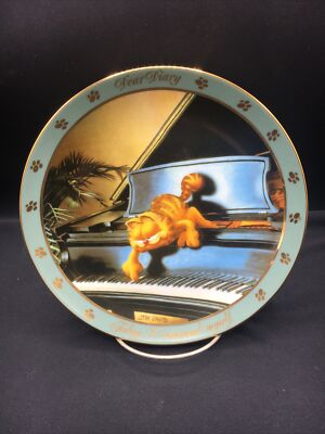 ''I Composed Myself '' Garfield Dear Diary Series Danbury Mint collector plate~