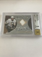 2006-07 UPPER DECK EVGENI MALKIN ROOKIE AUTO JERSEY /25 *RARE* BGS 9 PITTSBURGH