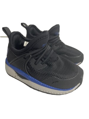 PUMA PACER NEXT CAGE infant sneaker size 5C (CHILD/TODDLER) - Slip On Black
