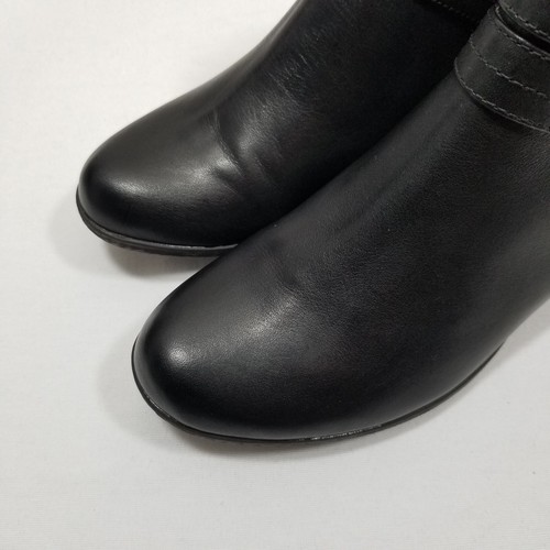 Rockport Womens Carly Strap Bootie Ankle Boots Side Zip Leather Size 6.5 Black. - Picture 8 of 13