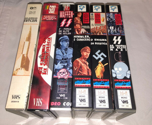 Lot 6XVHS Nazi Hitler Suastica 90's Portuguese Rare WWII NAZI EXC - Imagen 3 de 5
