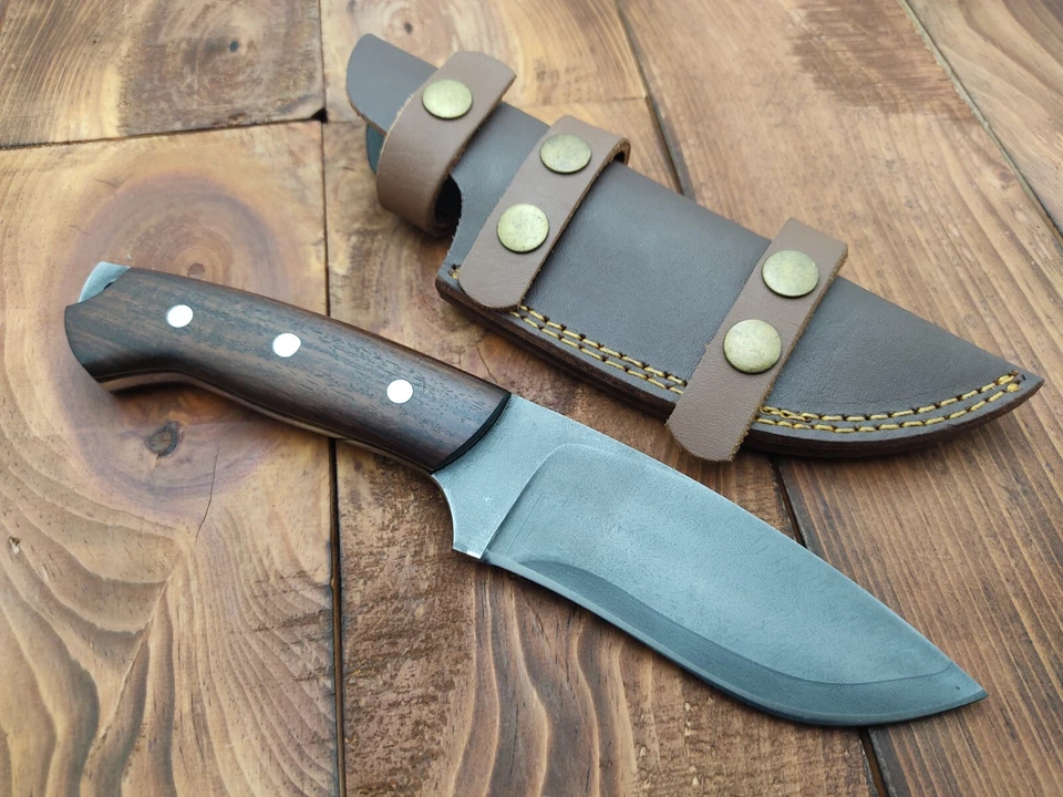 Custom Handmade 1095 Steel Acid Washed EDC Knife Camping Survival Hunting Knife - Image 4 of 4