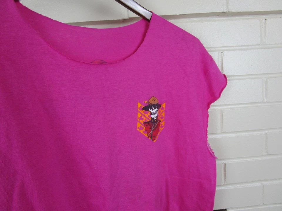 VTG 80s Powell Peralta  Kevin Harris Crop (L) SKATEBOARD SHIRT THRASHER HookUps  - Image 3 of 4