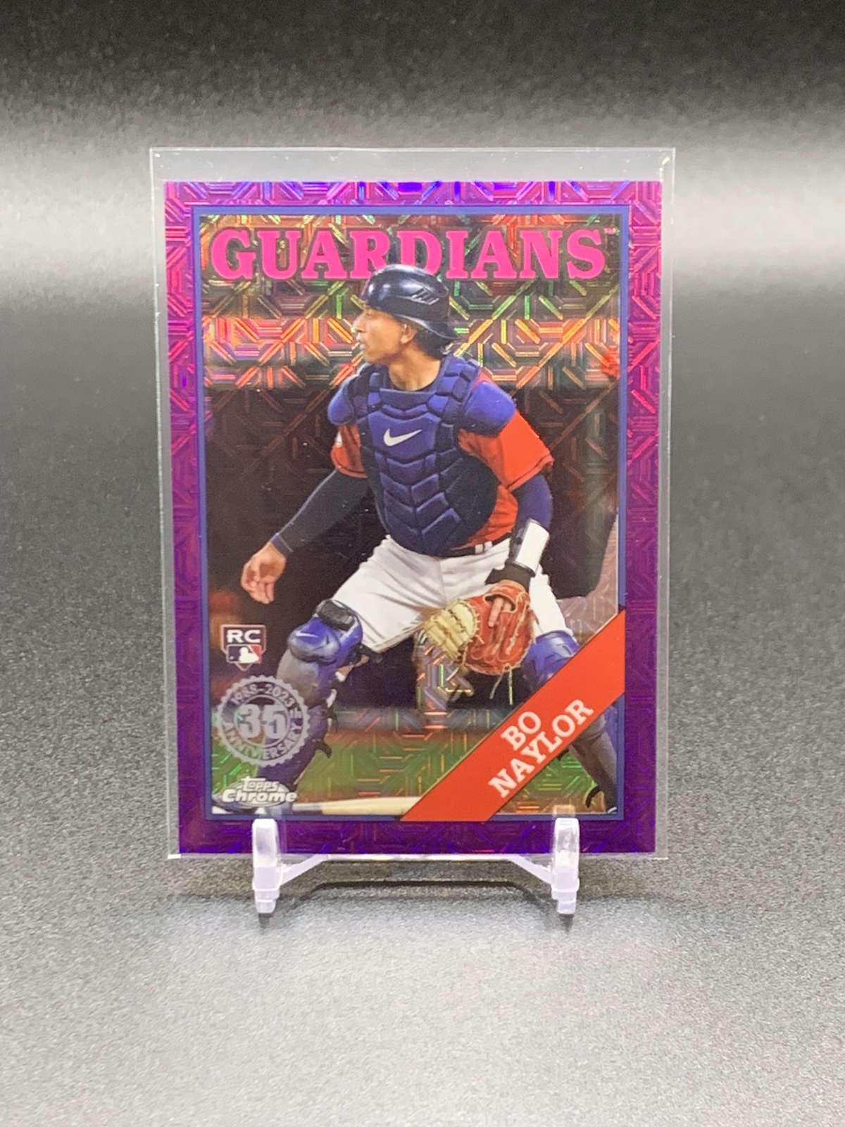 2023 Topps Silver Pack Bo Naylor RC Purple Refractor /75 | Cleveland Guardians