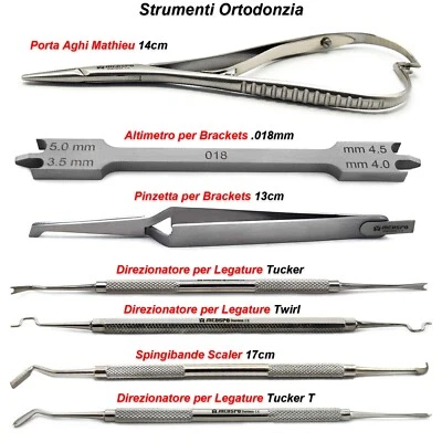 MEDSPO Orthodontics Binding Director Kit Dental Needle Holder Tweezers