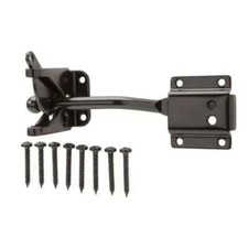 Everbilt Black Gate Door Latch Self-Latching Swinging Door Hardware Steel 18591