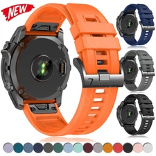 Quick Fit Silicone Band Strap for Garmin Fenix 8/E/7X/7 Pro/6X/6/5X/5 Plus/3/3HR