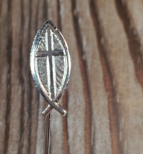 Christian Faith Fish Stick Hat Pin 