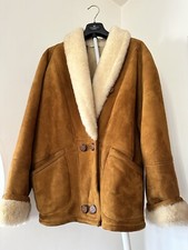 Vero Montone Shearling Originale Made in Italy uomo T. 46