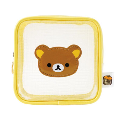 Rilakkuma Store Limited Square Mesh Pouch Rilakkuma San-X JP LTD Original