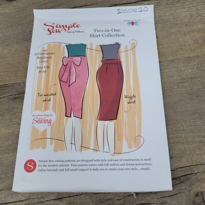 Simple Sew Two in One Rock Collection Schnittmuster Größe 8-16