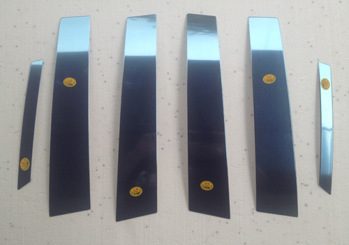 Stainless B Pillar Molding Garnish Trim 6P For 2012-2016 Kia Rio : All New Pride - Picture 1 of 6