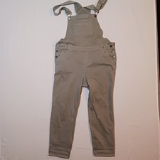 Torrid Twill Crop Overalls Size 16 Sage Green 38X27