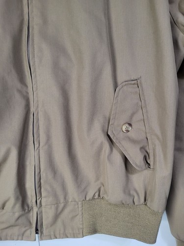 LANDS' END Vintage Herren Medium khaki kariert gefüttert Hausarbeit Arbeit Vater Jacke adrette Klasse - Bild 3 von 8