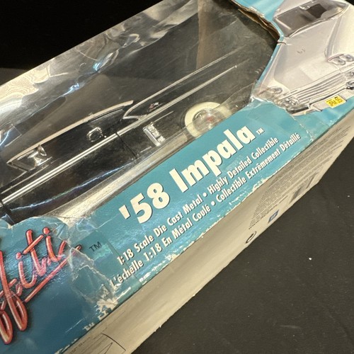 American Muscle 58 CHEVY IMPALA American Graffiti Movie scala 1:18 pressofuso - Foto 10 di 11