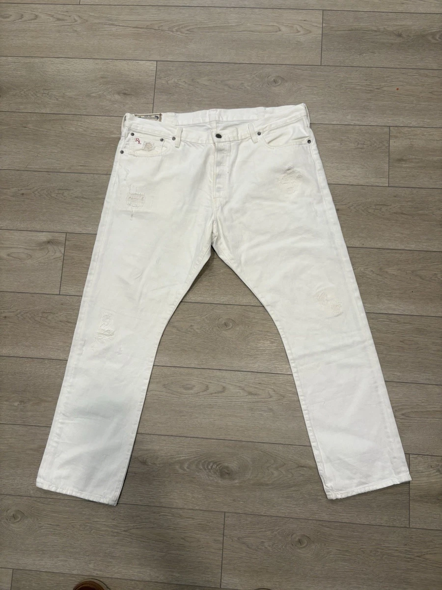 Polo Ralph Lauren White Classic Jeans for Men for sale | eBay