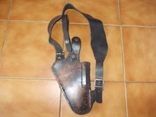 Ancien HOLSTER en CUIR pour PISTOLET automatique