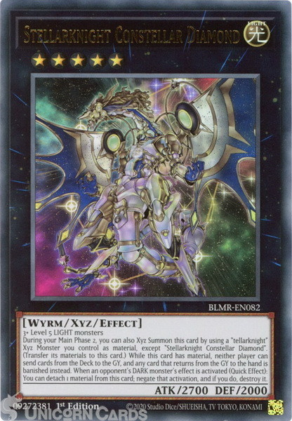 BLMR-EN082 Stellarknight Constellar Diamond :: Ultra Rare 1st Edition Mint YuGiO