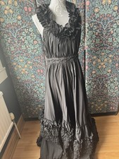 All Saints Rare Allegra Maxi Dress Black Size 12 Brand New With Tags