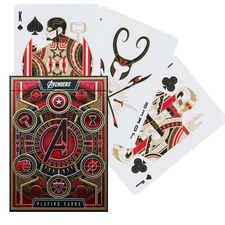 Avengers Red Edition The Infinity Saga Theory 11 Playing Cards Marvel Saga New