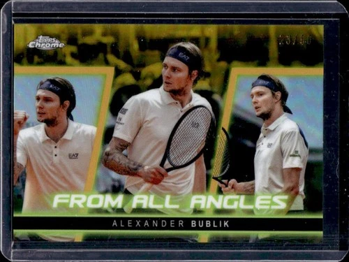 2025 Topps Chrome Tennis Gold Refractor Alexander Bublik #FAA-19