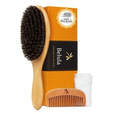 Belula 100 Boar Bristle Hair Brush Set Fine Thin Hair Medium