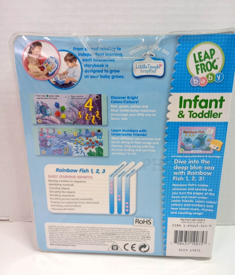 Little Touch LeapPad Dora Explorer A Gift From Big Sister & Rainbow Fish 1 2 3 - Image 3 of 4