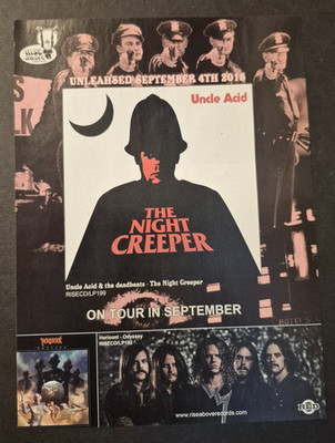 UNCLE ACID & THE DEADBEATS ''The Night Creeper'' ~ Magazine Print/Promo Ad 2015