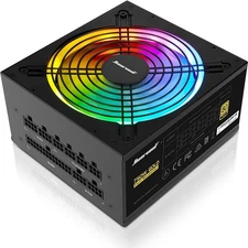 Computer Power Supplies, 750W Addressable RGB Light Power Supply for Gaming PC