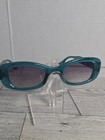 PLUME 19563 Turquoise Pre-owned Women's Eyeglass Frames Only 57-19-148 — photo 1