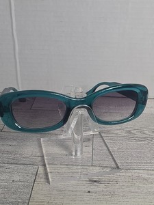 PLUME 19563 Turquoise Pre-owned Women's Eyeglass Frames Only 57-19-148