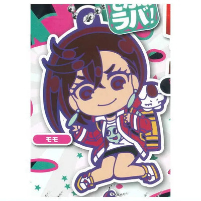 Dandadan Momo Ayase & Turbo Granny Cat Rubber Strap Keychain Charm Anime