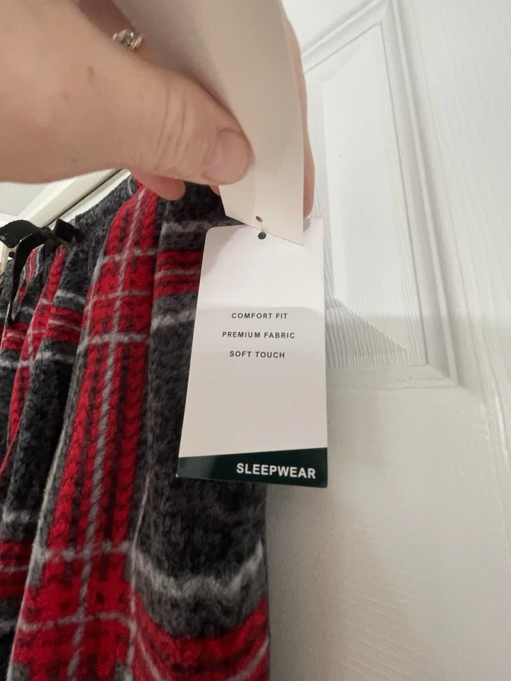 Perry Ellis Portfolio MicroFleece Pijama a Cuadros Ropa de Dormir Pantalón de Salón Nuevo con Etiquetas XL Foto 4 de 4