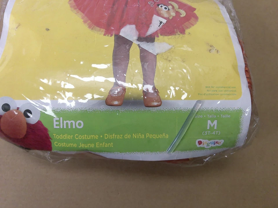 Vestido Disfraz Calle Sésamo Elmo Niño Pequeño Solo Talla M 3T-4T Disfraz 24893M Foto 3 de 4