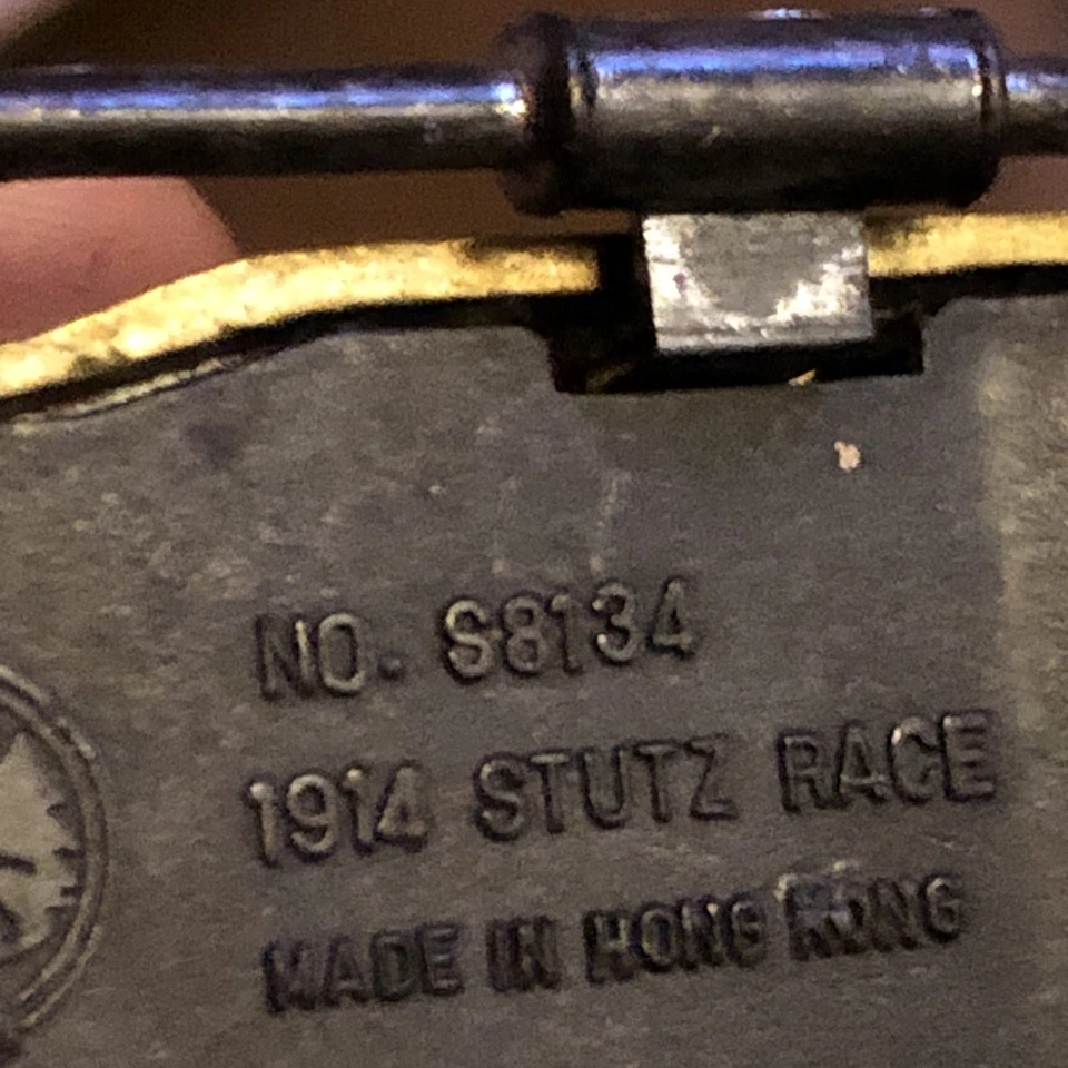 Coches de carreras STUTZ 1914 n.º Juguetes fundidos a presión vintage años 80 S8134 hechos en Hong Kong Foto 4 de 4