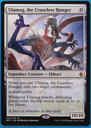 Ulamog, the Ceaseless Hunger Battle for Zendikar NM CARD (506861) ABUGames - Picture 1 of 2