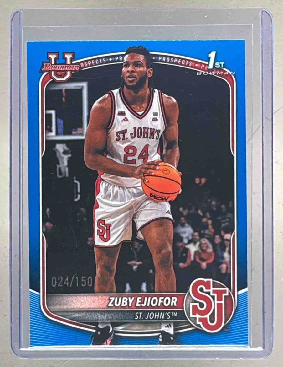 Zuby Ejiofor 2025 Bowman #BPP-22 Blue Border Rookie 1st RC /150