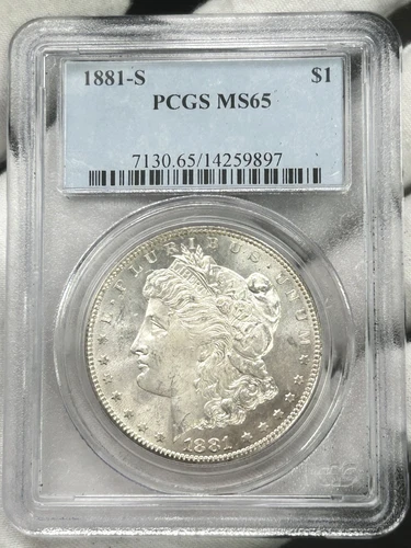 1881-S $1 Morgan Dollar PCGS MS65 San Francisco 90% Silver US Coin