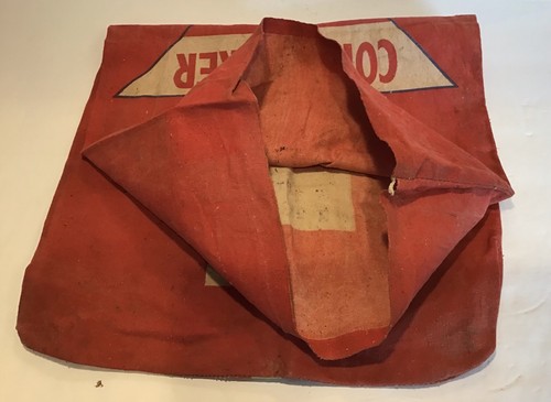 Vintage Cornhusker Seed Corn Canvas Sack 1950’s Fremont, Nebraska Colorful! - Picture 5 of 7