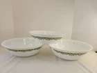 CORELLE CORNING Set Of 3 Serving Bowls Spring Blossom Crazy Daisy Green White