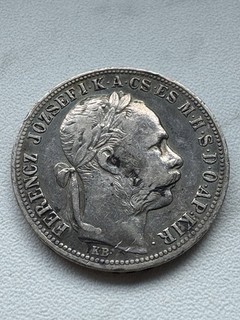 Österreich Franz Joseph 1 Forint 1892 KB Silber