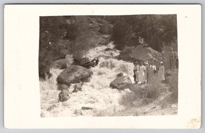 RPPC Eagle Falls Lake Tahoe CA Highway 50 American River Real Photo c1911