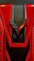2020/26 CORVETTE C8 ENGINE COVER TORCH RED CARBON FIBER RAILS NEW OEM! (For: More than one vehicle)